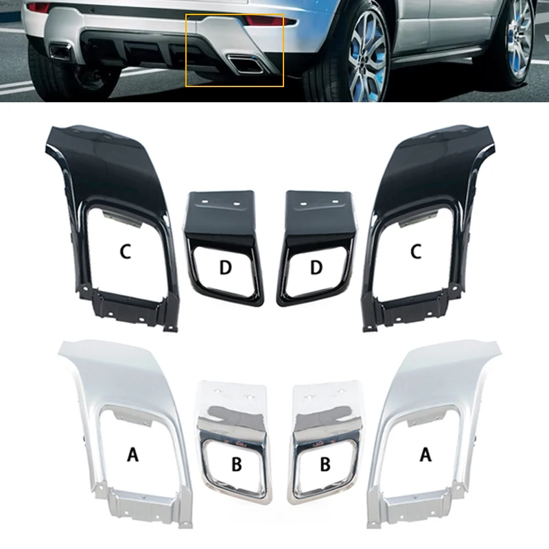 

Отделка выхлопной трубы заднего бампера для Land Rover Range Rover Evoque 2010 2011 2012 2013 2014-2018 LR049368 LR049367