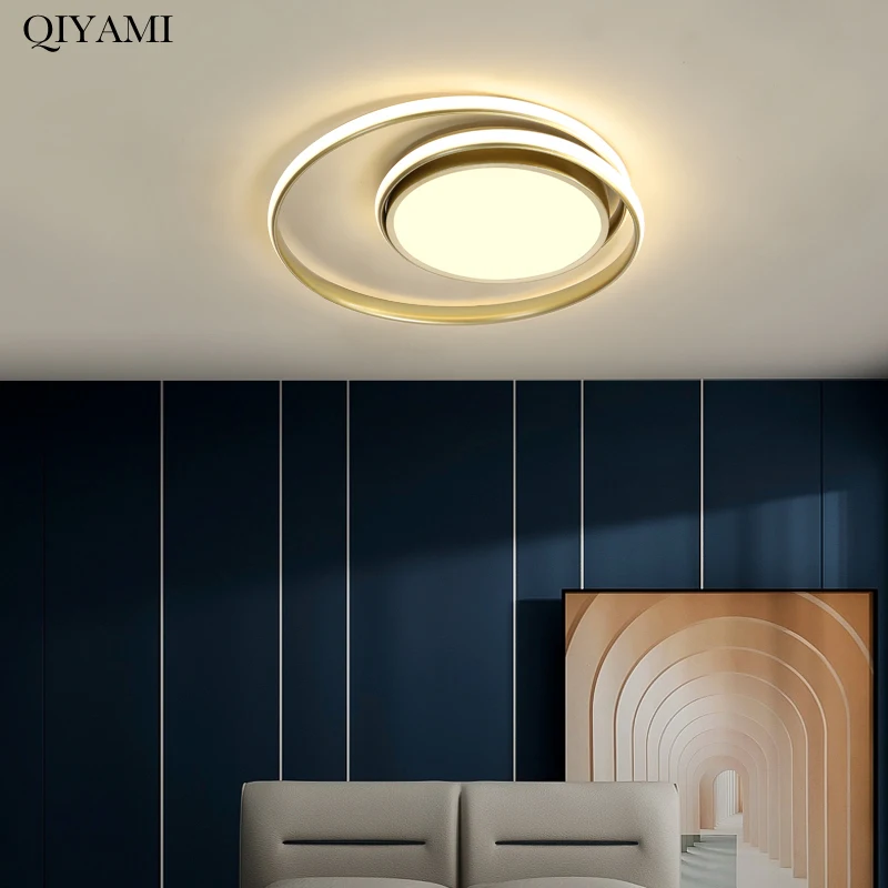 lustre moderno de led luminaria decorativa para sala de estar quarto branco preto e dourado 01