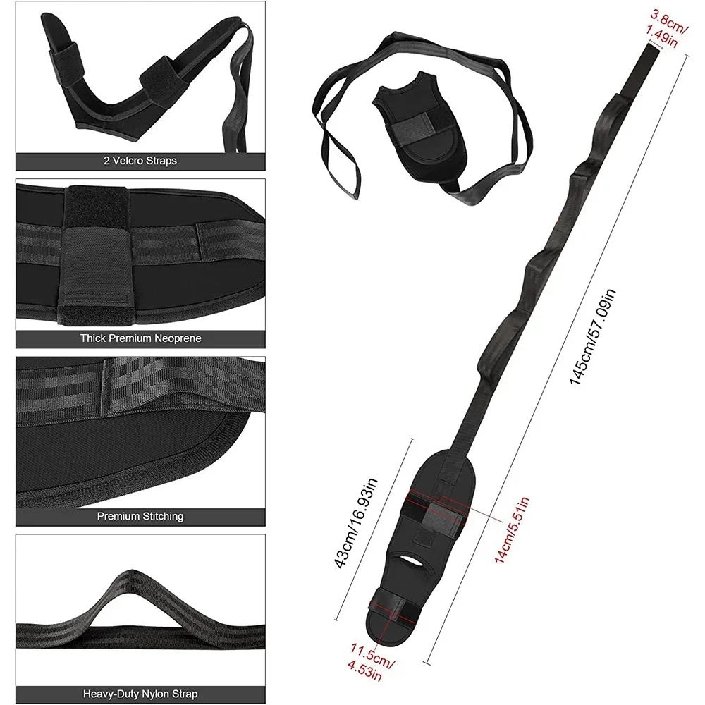 Hamstring Stretcher & Ligament Stretching Belt Dancers and Yoga,Calf Stretcher & Foot Stretcher for Plantar Fasciitis