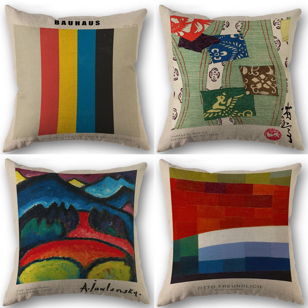 Alexej von Jawlensky art Pillowcase Wedding Decorative Linen Pillow Case For Home Pillow Cover 45X45(One Sides)