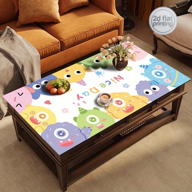 1pc Patterned Printed Protective Table Mat, Suitable for Dining and Coffee Tables, Office Computer Desk Mats, Study Room Table P