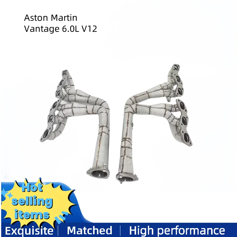 Suitable for Aston Martin Vantage 6.0L V12 2009-2016 long exhaust manifold high flow exhaust system