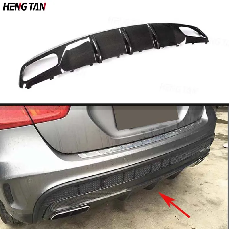 

OEM Style Carbon Fiber Car Rear Bumper Lip Diffuser Spoiler Parts for Mercedes Benz GLA Class X156 GLA45 AMG 2015-2018 Body kit