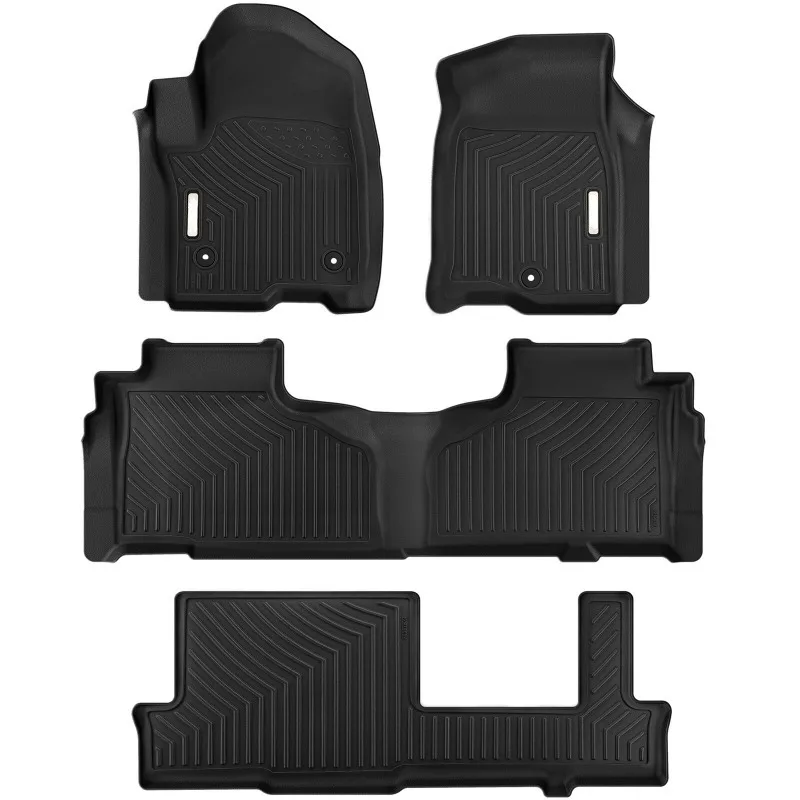 

3D Floor Mats Liners for 2021 2022 2023 2024 Chevry Tahoe/GMC Yukon TPE Rubber All-Weather United States