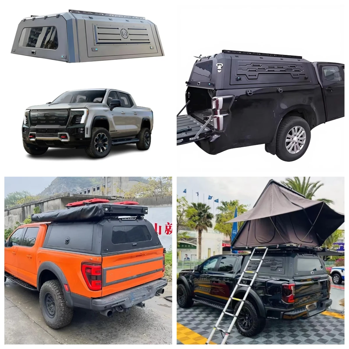 

STLF Wholesale Waterproof Black Manganese Steel Hardtop Canopy Tailbox Cover For JAC T6 V7 K5 T9 T6 EV T8EV Hunrer EV