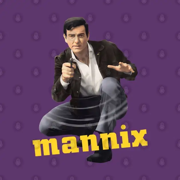 Mannix - Mike Connors - 60s Cop Show T-Shirt Funny Short Sleeve Tshirt Streetwear New Fashion Top Tees