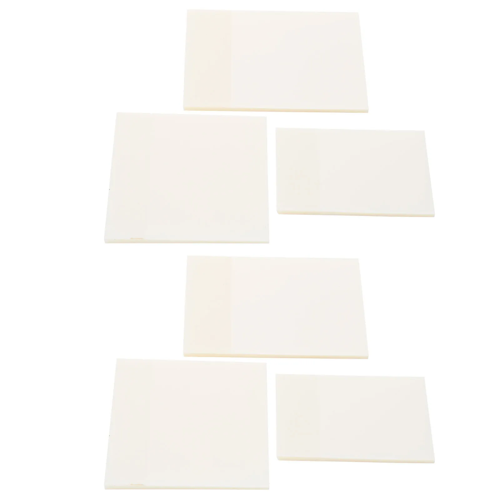 6 ชิ้นสติกเกอร์บันทึกข้อความแบบใสสำหรับบันทึกข้อความอุปกรณ์สำนักงานโฮมสคูลกันน้ำ