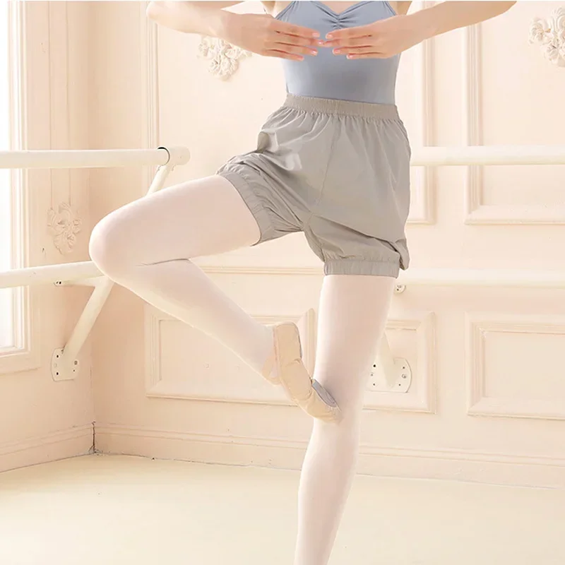 Pantaloni della tuta da balletto pantaloncini da riscaldamento vestiti da allenamento per la danza del corpo donne adulte perdita di peso esercizio di danza pantaloni corti Slim Fit