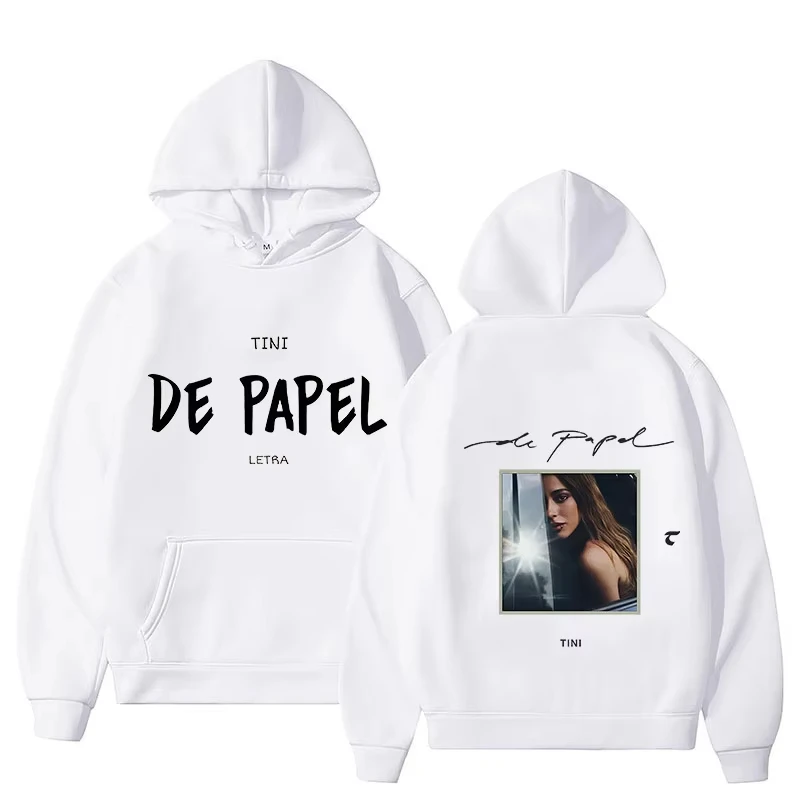 Tini Stoessel Tini De Papel هوديي الرجال النساء بلوزات غير رسمية موضة مقنعين البلوفرات خمر الشارع الشهير الخريف الشتاء الملبس #6