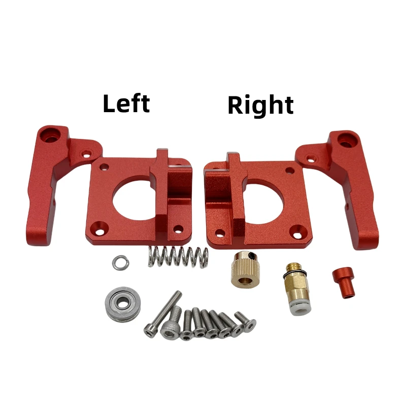 Ender 3 3D Printer Upgrade Accessories Kit Aluminum Drive Feed MK8 Bowden Extruder for Ender 3 V2, Ender-5 and CR-10 Series Left