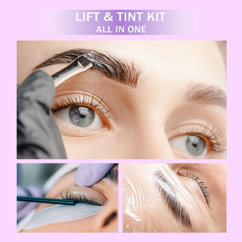 Eyelash Eyebrow Styling Lifting Tint Kit Eyes Lashes Makeup Maquiagem DIY Home Charming Semi Permanent Shape Tools Salon Safe