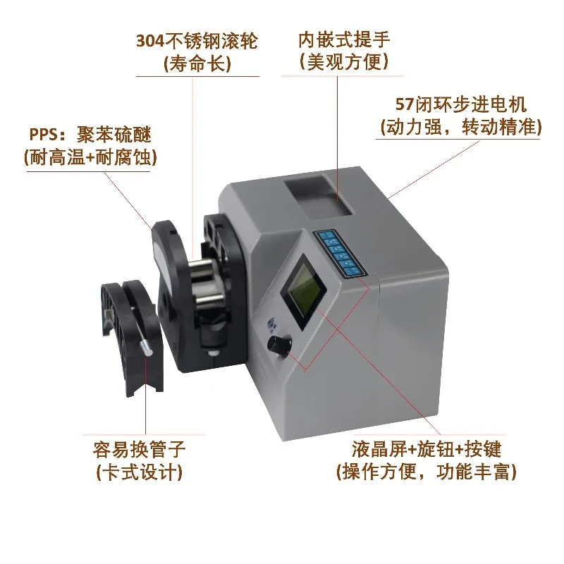 YZ25 water flow TS007L large flow peristaltic pump titration tank installed experimental /stepping closed-loop motor timing pump