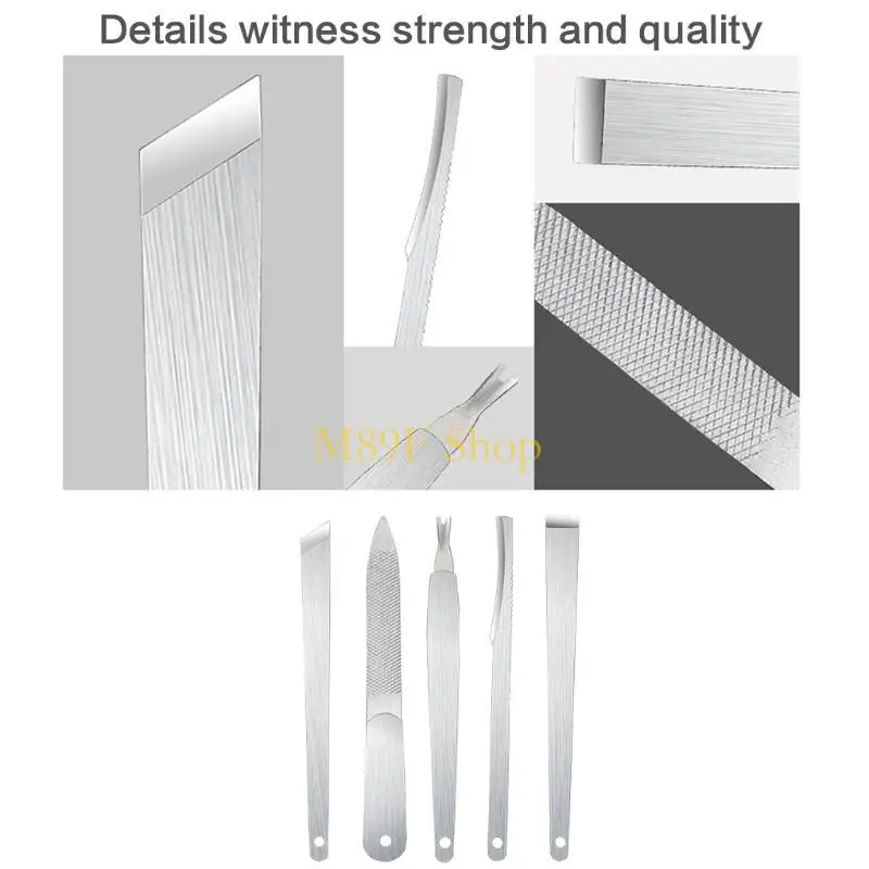 M89F Manicure Pedicure أدوات الفولاذ المقاوم للصدأ تصحيح أظوار الصعود