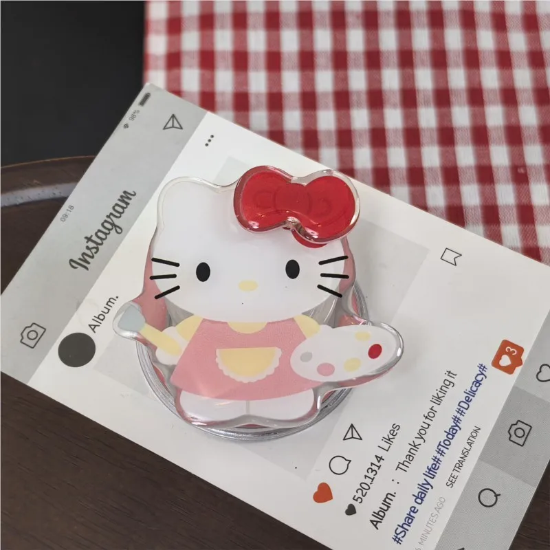 Heello Kitty Shake Wobble For MagSafe Magnetic Phone Grip Stand Kawaii Cartoon Pop Socket Cute Phone Holder for iPhone18 Samsung view 6