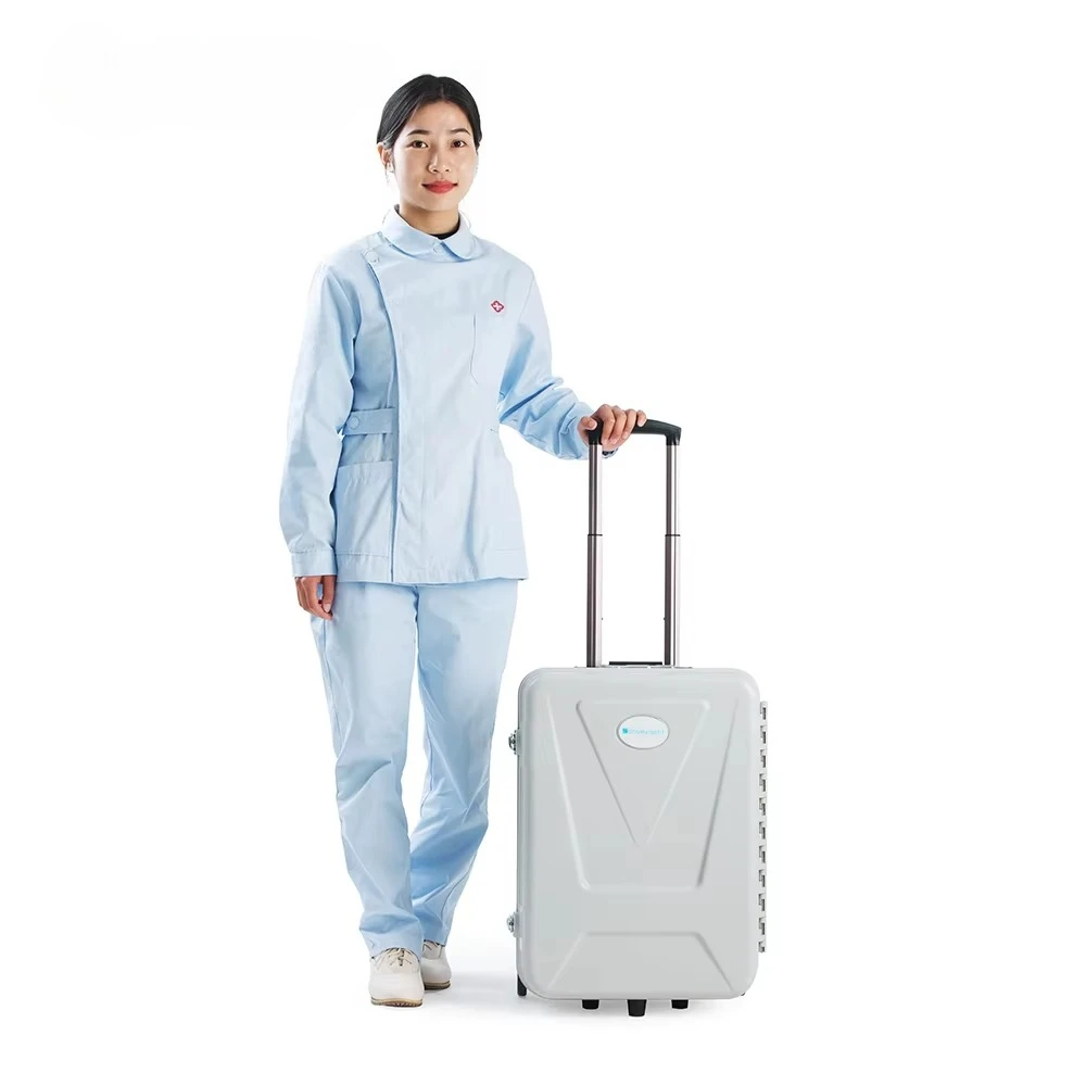 Smile Find 550W Mobile Cart CE Approved Clinic Dental Equipment Portable Dental Unit with Silent Air Compressor