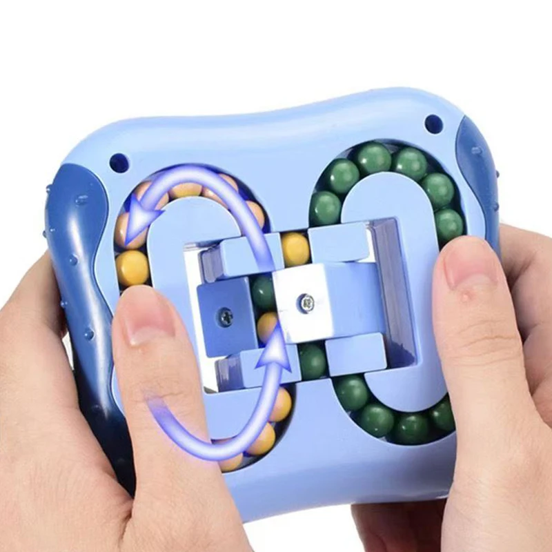 Magic Rotating Bean Fidget Toys for Anxiety ADHD Stress Relief Gifts Teenager Boys Girls IQ Challenge Educational Mind Games