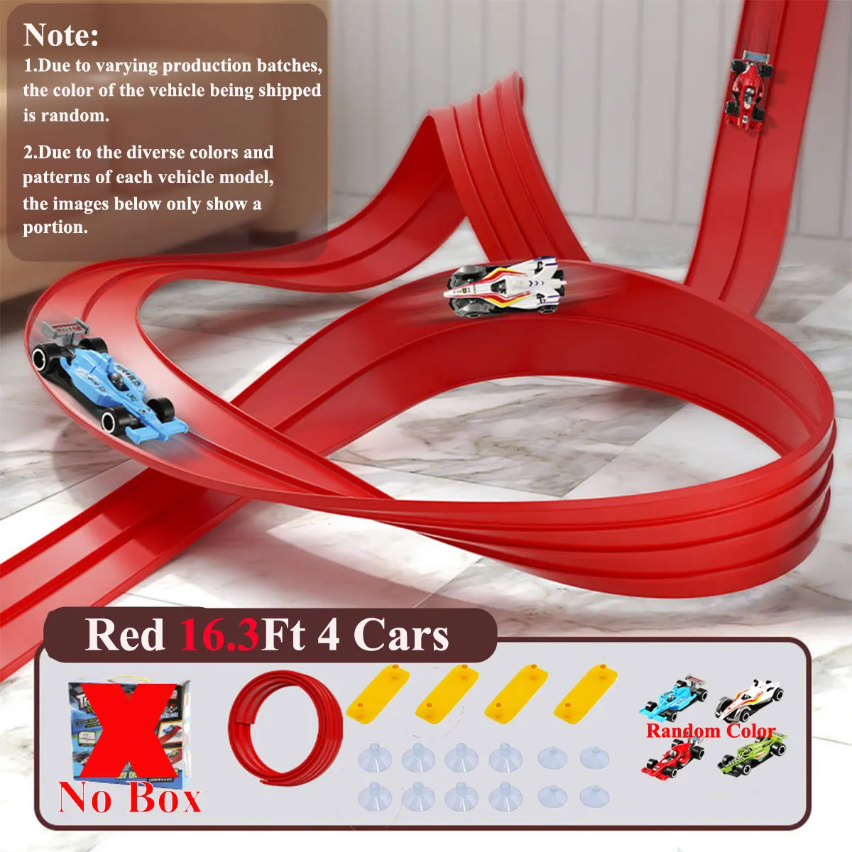 Flexibele Racebaan Kinderen Speelgoed DIY Double-track Racewagen Oprit Compatibel 1/64e Auto Draagbare Rolls Up Jongen kerstcadeau