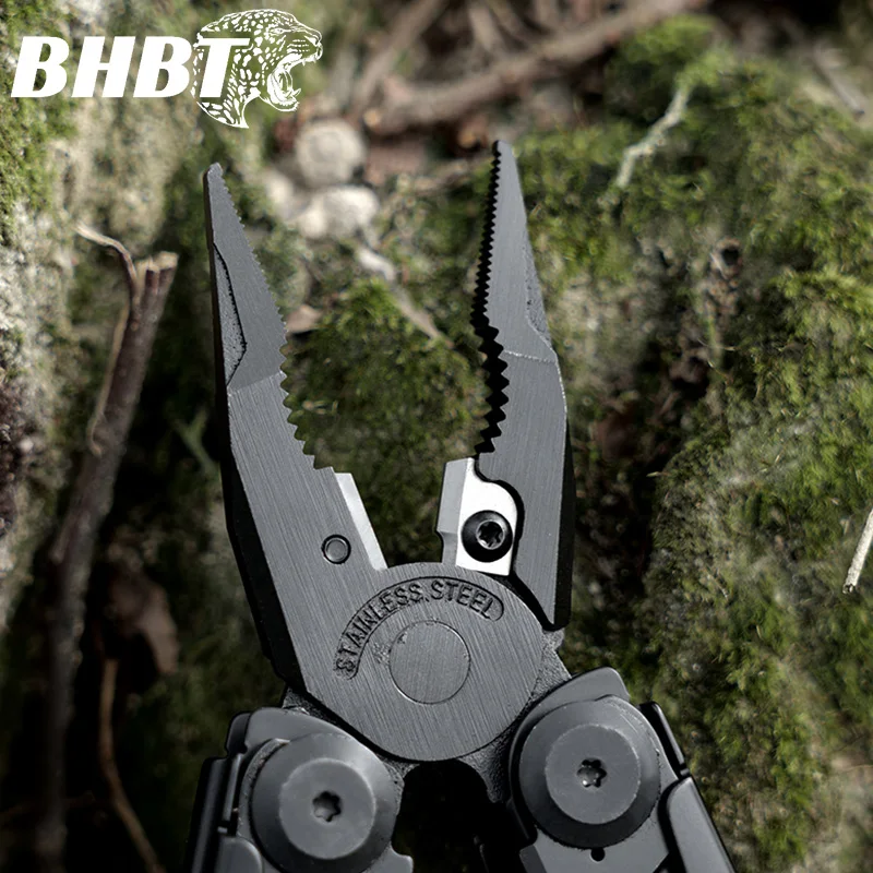 

BHBT 14-IN-1 Multitool Pliers EDC Outdoor Portable Emergency Folding Multi Tool With Whistle Scissors Multi-function Tool