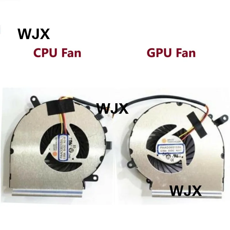 New CPU   GPU Cooling Fan for MSI GE62 GL62 GE72 GL72 GP62 GP72 PE60 PE70 3-Pin