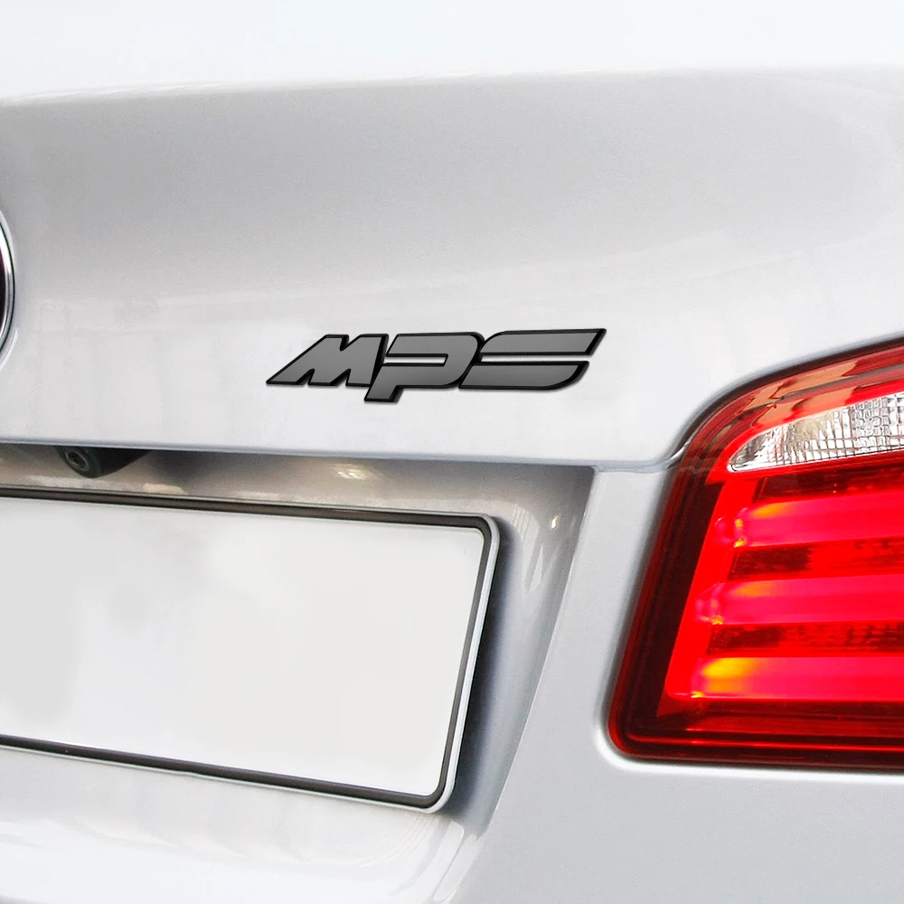 1 قطعة شارة MPS سوداء ملصق السيارات جذع ملصق لمازدا تصفيف السيارة الخلفي شعار مازدا ملصق مازدا اكسسوارات #6