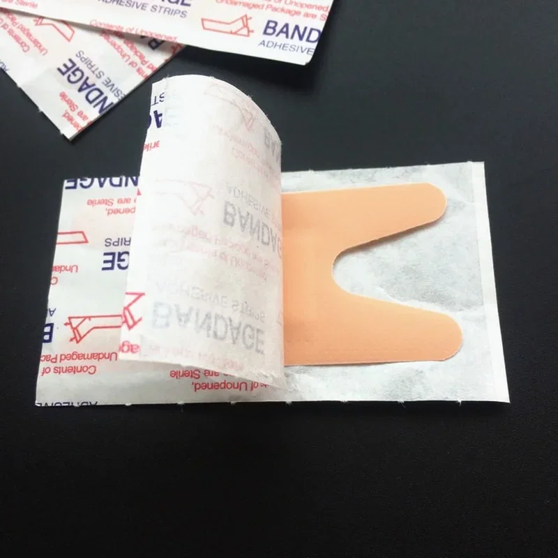 100pcs Finger Tip Band Aid Wound Dressing Patches Taping Breathable Band Aid PE Elastic Adhesive Bandage Plaster