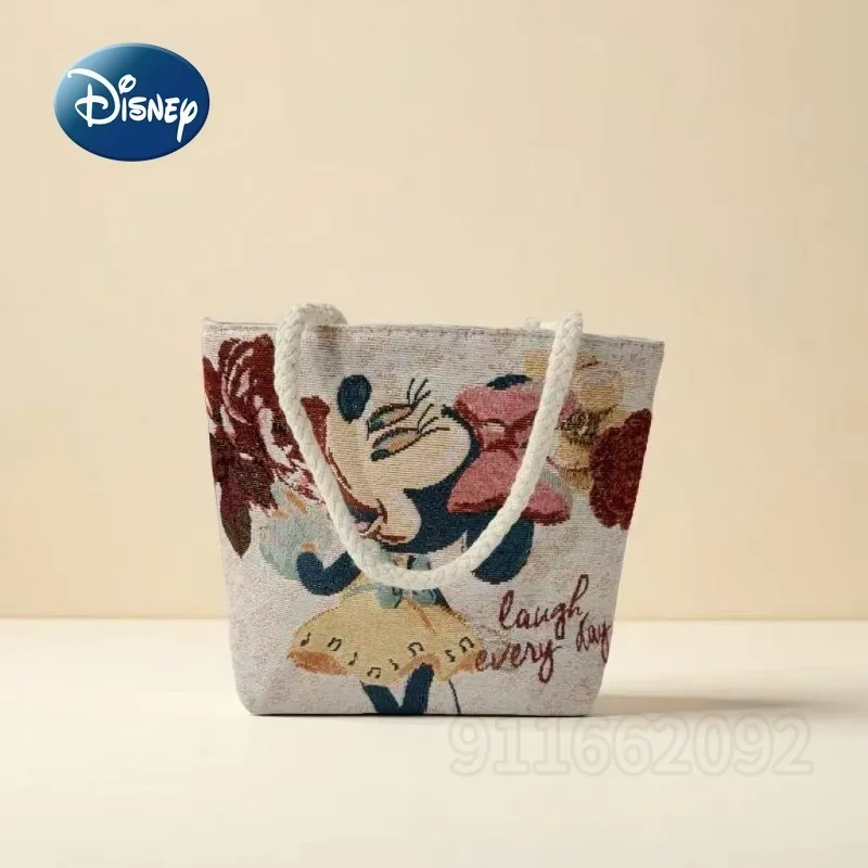 Disney New Women's Handbag Cartoon Fashion Women's Shoulder Bag Large Capacity Storage Casual Women's Bag High Quality
