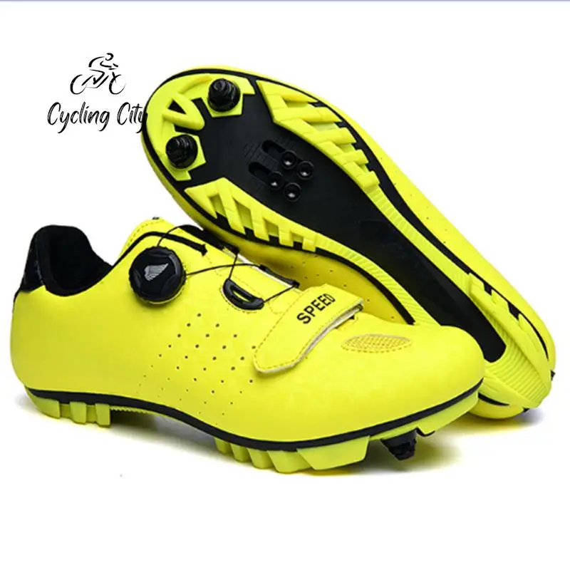 Cycling City Summer Cycling Shoes Men Women Road Car Lock Shoes Bicycle Shoes Mountain Bike Lockless Hard Bottom Bicycle Shoes