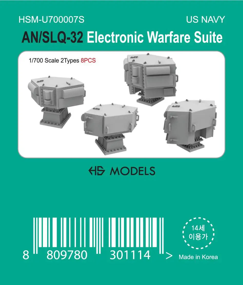 

HS-MODEL U700007S 1/700 AN/SLQ-32 Electronic Warfare Suite