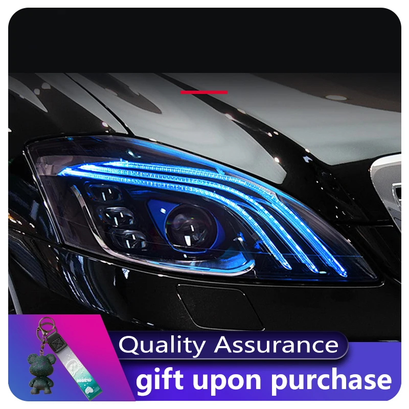 قطع غيار السيارات ل 2006-2012 مرسيدس بنز S-Class W221 s300 s350 المصباح LED السيارات الجبهة مصابيح المركبات اكسسوارات أدوات ضوء النهار