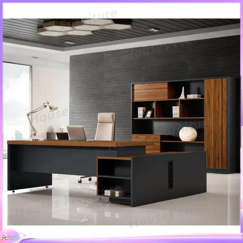 Modern Executive Office Desk High Quality Manager Table Wooden Computer Workstation for Home Office Furniture Boss Desk Large