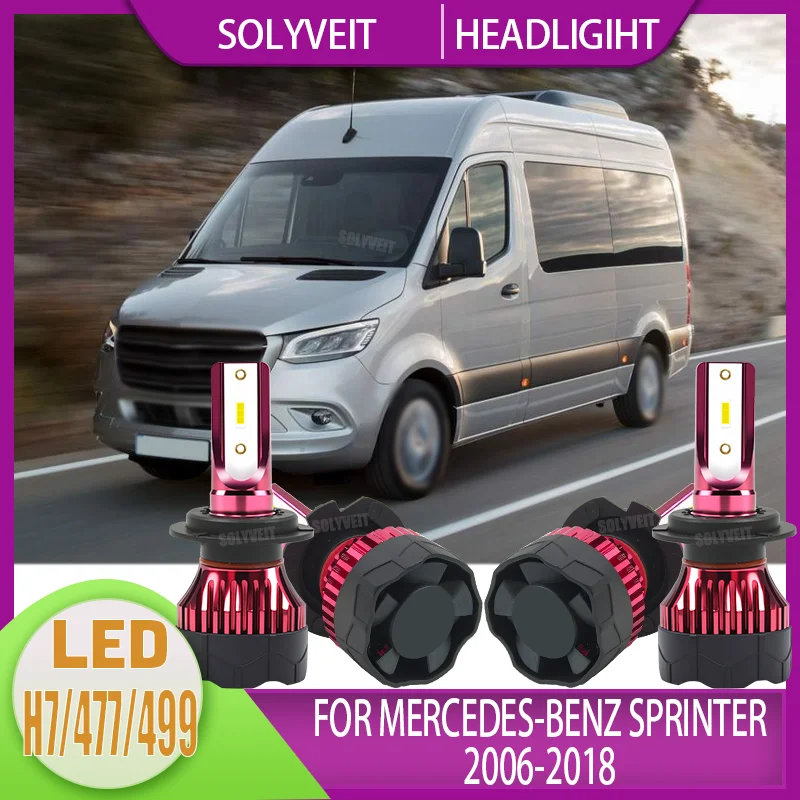 

Комплект светодиодных ламп H7 с высокой светоотдачей CSP для Mercedes-Benz Sprinter 2006-2011, 2012, 2013, 2014, 2015, 2016, 2017, 2018