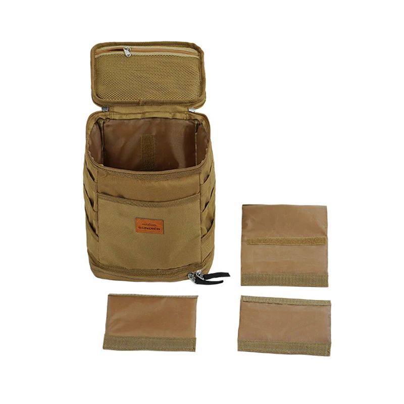 Camping Storage Bag Portable Oxford Cloth Large Capacity Gas Stove Canister Pot Carry Bag Storage Sack Picnic Basket MOLLE Bag