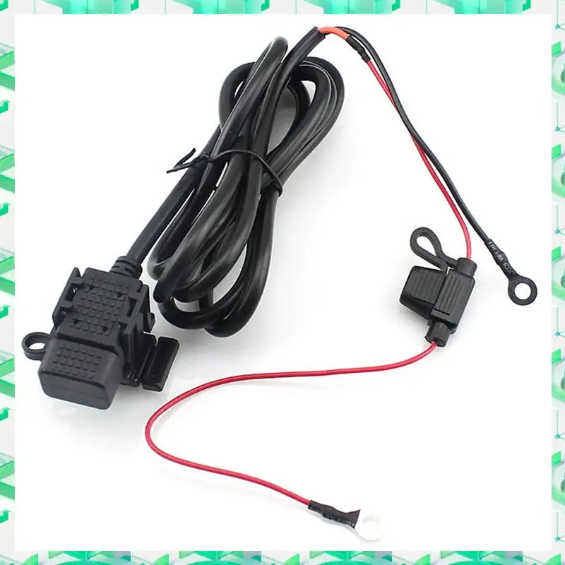 

3C электронный USB-адаптер для зарядного устройства с встроенным предохранителем, водонепроницаемая USB-розетка для мотоцикла, 5 В, 2,1 А, USB-розетка, кабель 1,83 м, зарядка через USB