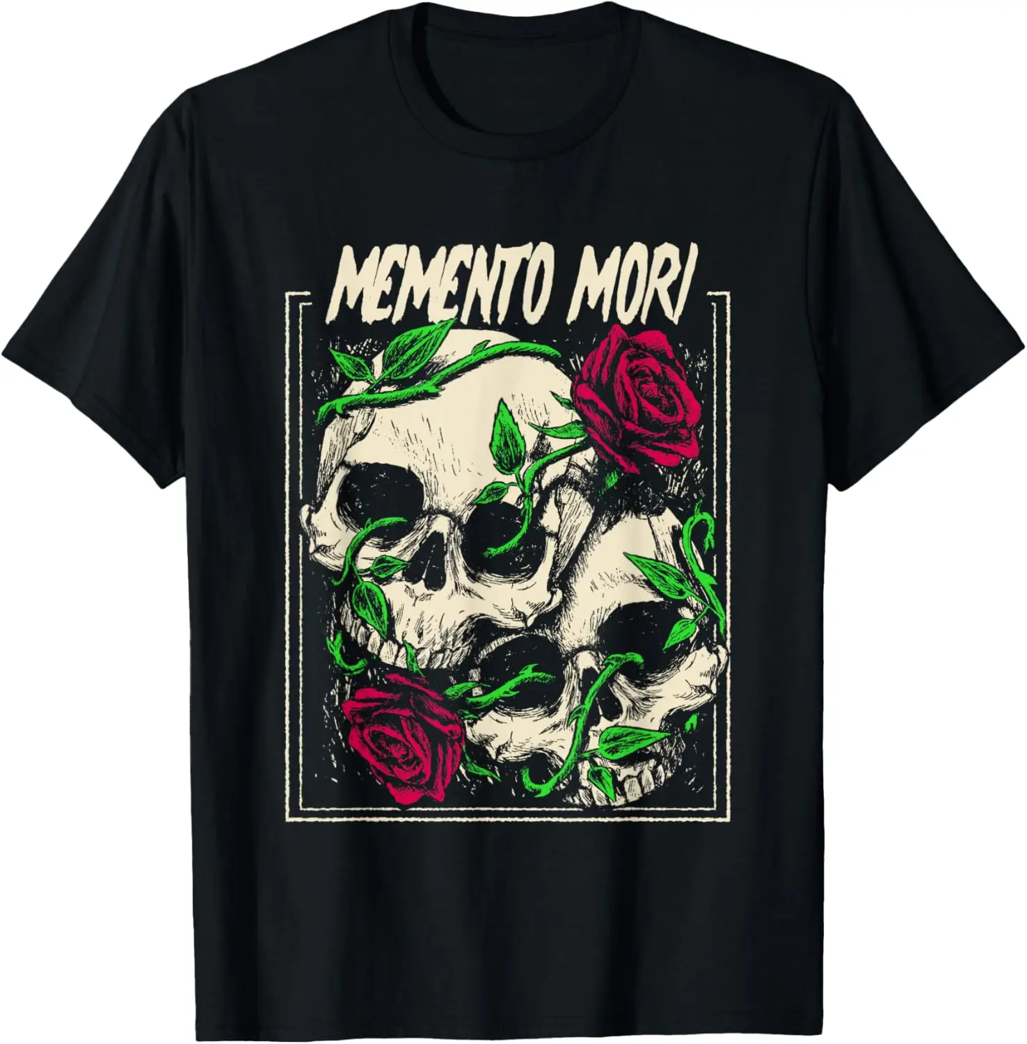 Memento Mori Latin saying Baroque for Gothic T-Shirt