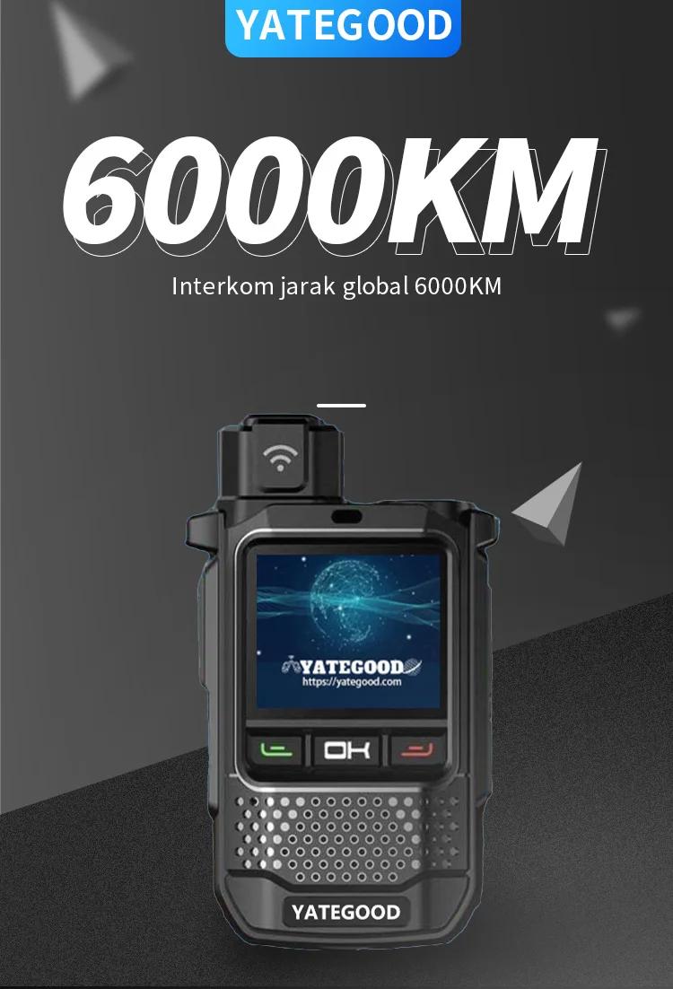 5000km 4G LTE POC walkie talkie with high call quality long distance walkie talkie with sim card 100km GPS radio YATEGOOD G650