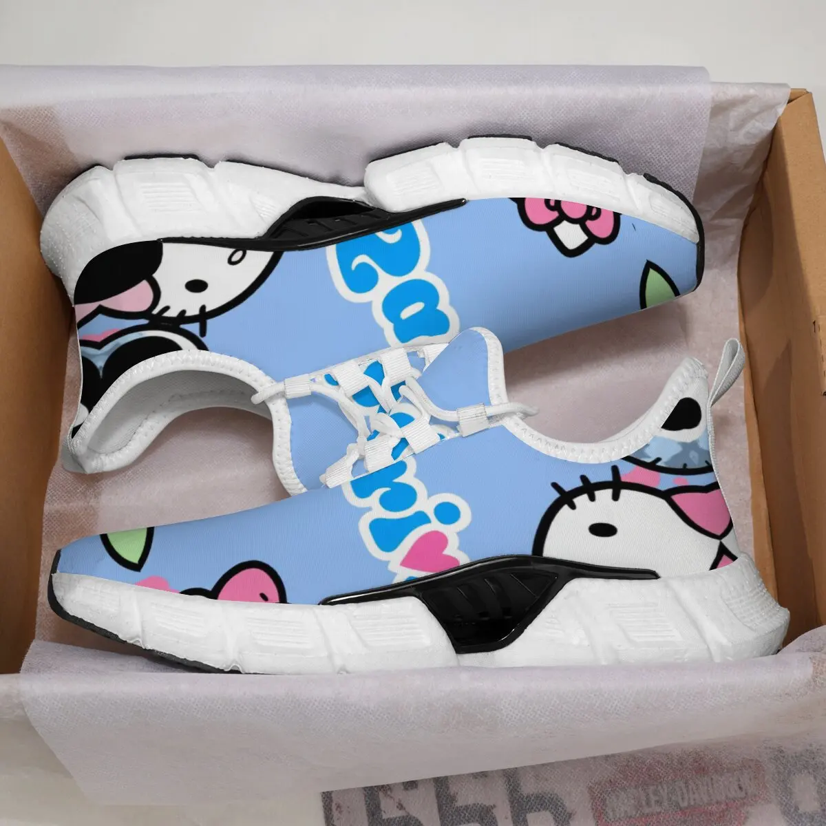 

Hello Kitty Shoes Suitable Lace Up Sports Women Non-slip Outdoor Athletic Male Sneakers New Cushioning Running Sneakers for Men