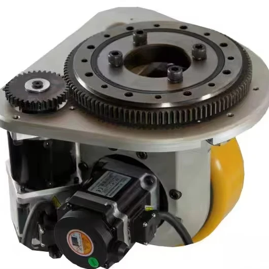 Large 250mm Diameter High-Rebound PU AGV Steering Wheel 1000Kg/1500Kg Load Capacity 48v Industrial Drive Wheel For Heavy