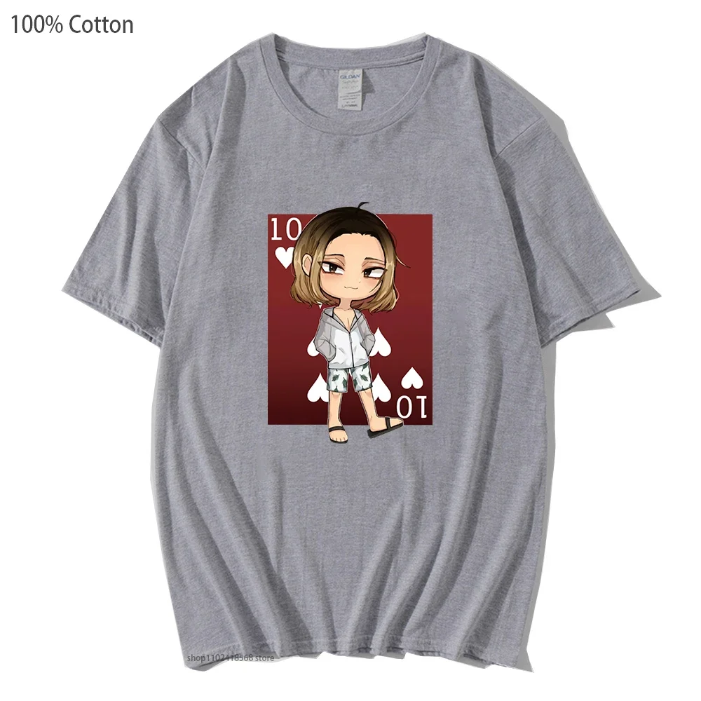 Alice In Borderland 2 T-Shirts Cartoon Anime Print Tshirt for Men/Women Clothing 100%Cotton Male Summer Anime Streetwear Y2k Top