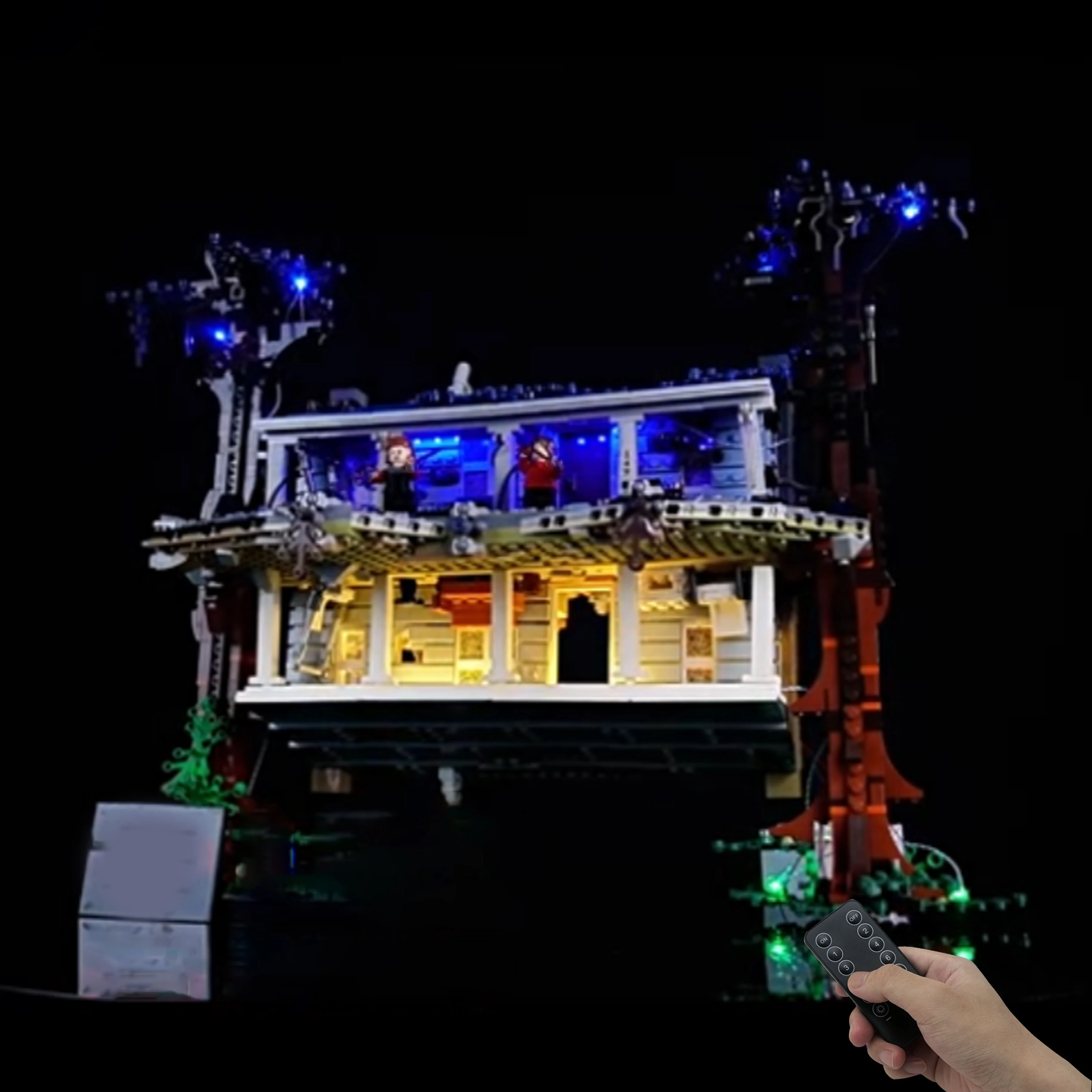 ชุดไฟ LED เข้ากันได้กับ 75810 บล็อกตัวต่อบ้านโลกคู่ขนานลึกลับชุดไฟตกแต่ง (เฉพาะไฟ)