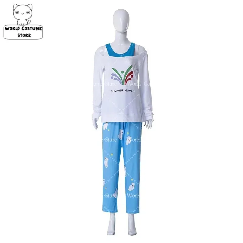 

Костюм для косплея aaa Game Overwatch, Mei Meiling Zhou Cos, костюмы, милые пижамы с длинными рукавами и белым медведем, полный комплект аниме