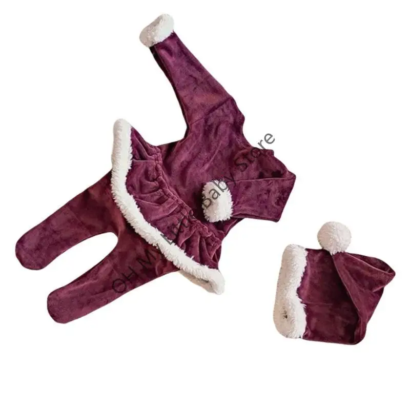 

M76C Рождественская тематическая зимняя фотосессия Фотография Фотография реквизит детская фотография костюм одежда праздничная