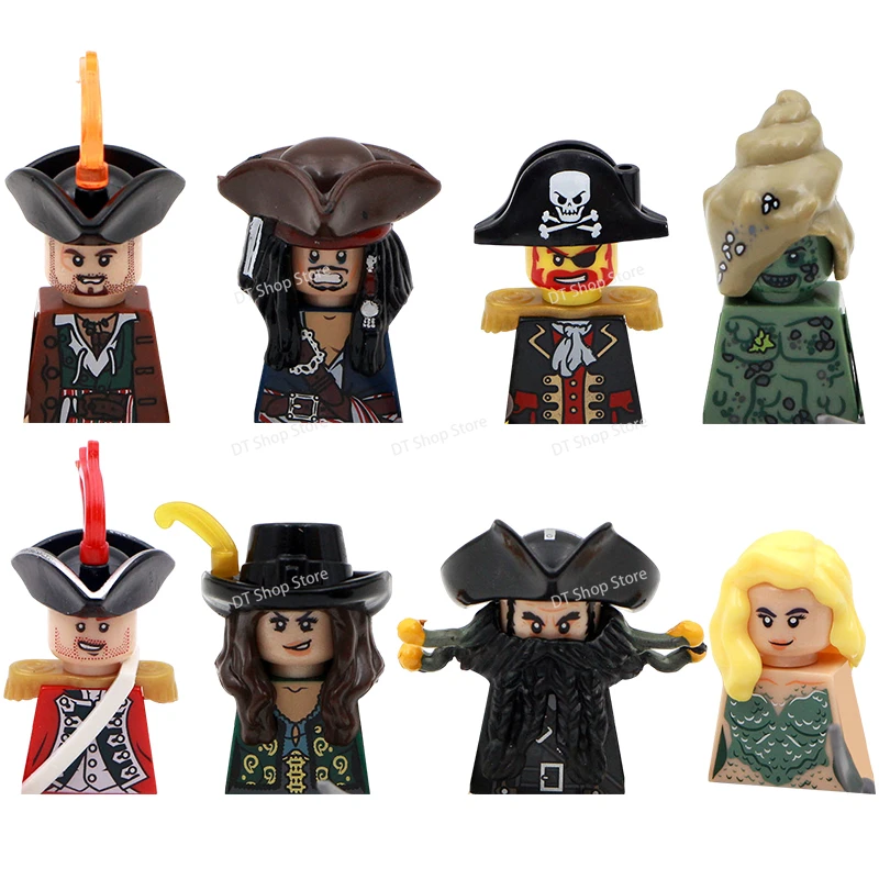 Movie Series Classical Pirates Of The Caribbean Ghost Shark Jack Sparrow Jones Building Blocks Model Educational Bricks Kid Toys