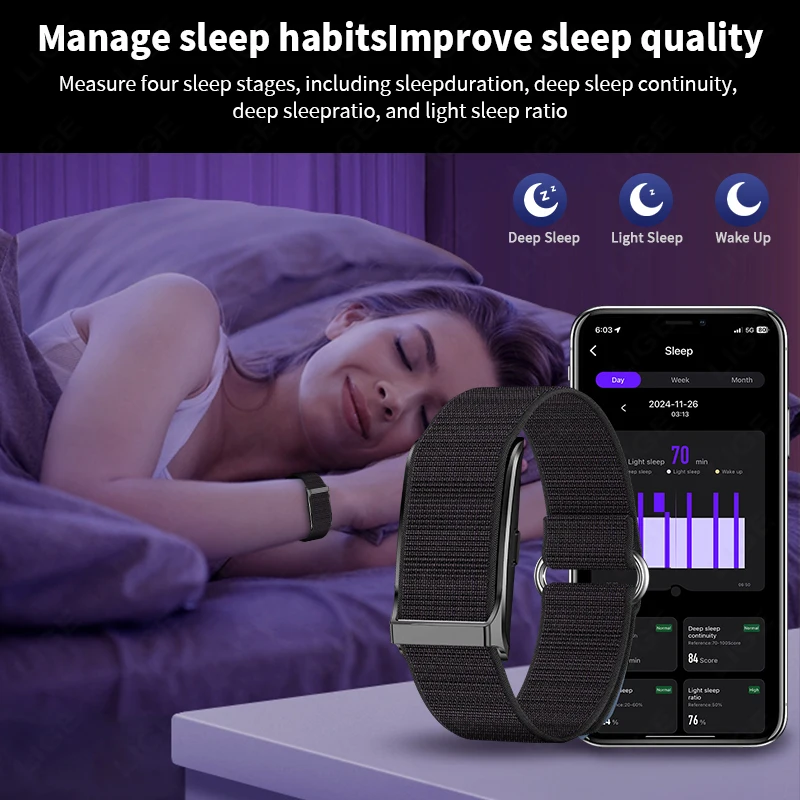 LIGE 100+ Sport Fitness Tracker Braccialetto intelligente Frequenza cardiaca Monitor della pressione arteriosa Pedometro Promemoria chiamate Fascia Smartwatch per uomo