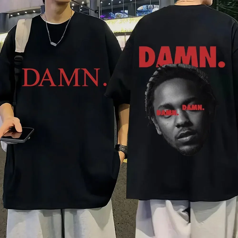 

Rapper Kendrick Lamar Men's T Shirts Music Album Poster Print T-shirt Summer Hip-hop Women's Clothing Oversize Tops Streetwear