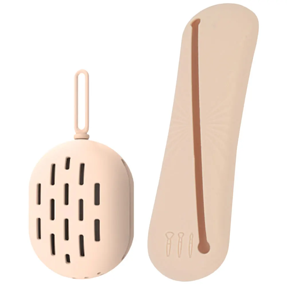 

Silicone Makeup Brush Holder Travel Sponge Storage Case Perforated Portable Organizer for Beauty Tools Accessories