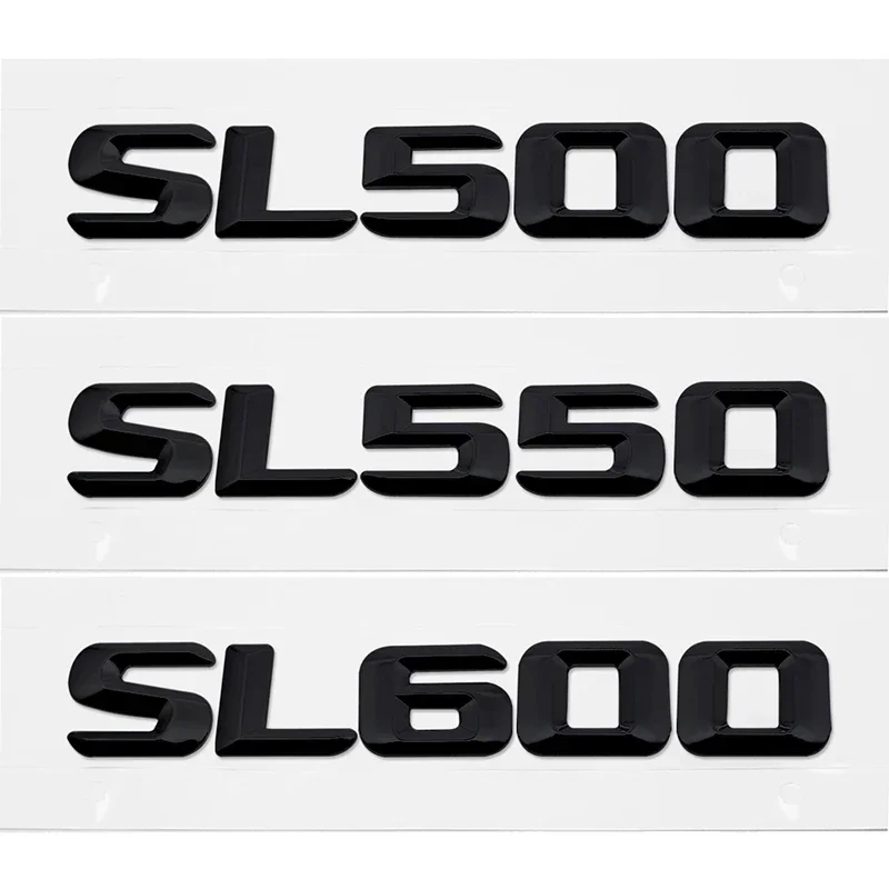 3D Car Stickers Rear Tail Decal Emblem for Mercedes benz SL350 SL400 SL450 SL500 SL550 SL600 Decoration