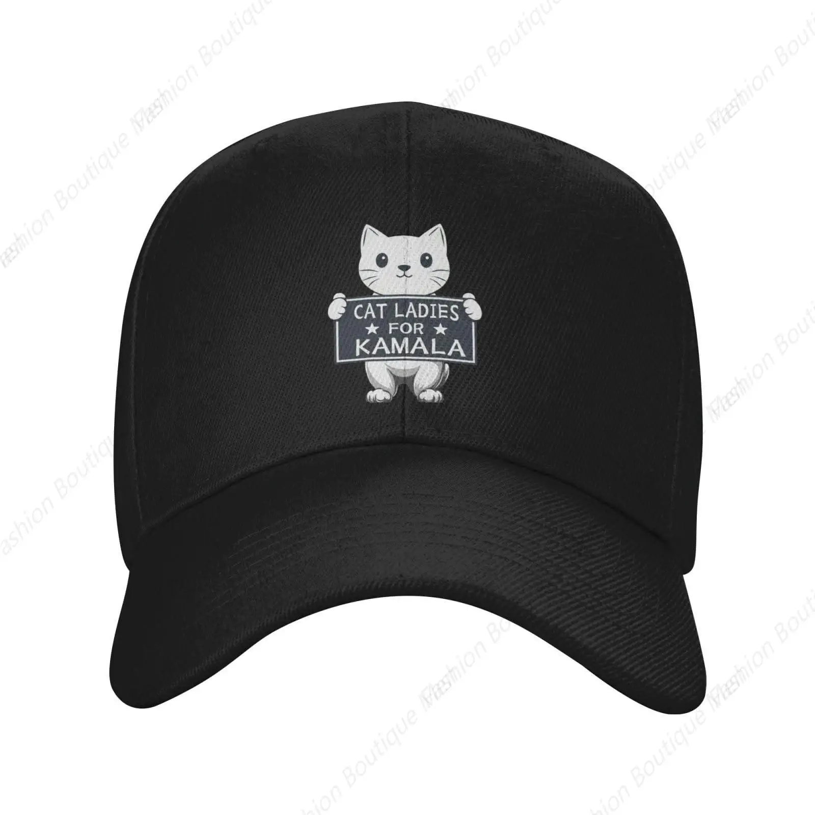 

Hot-Selling Cat Ladies For Kamala Harris Pringting Hat 2024 President Adjustable Cotton Peaked Cap Available For Men Women