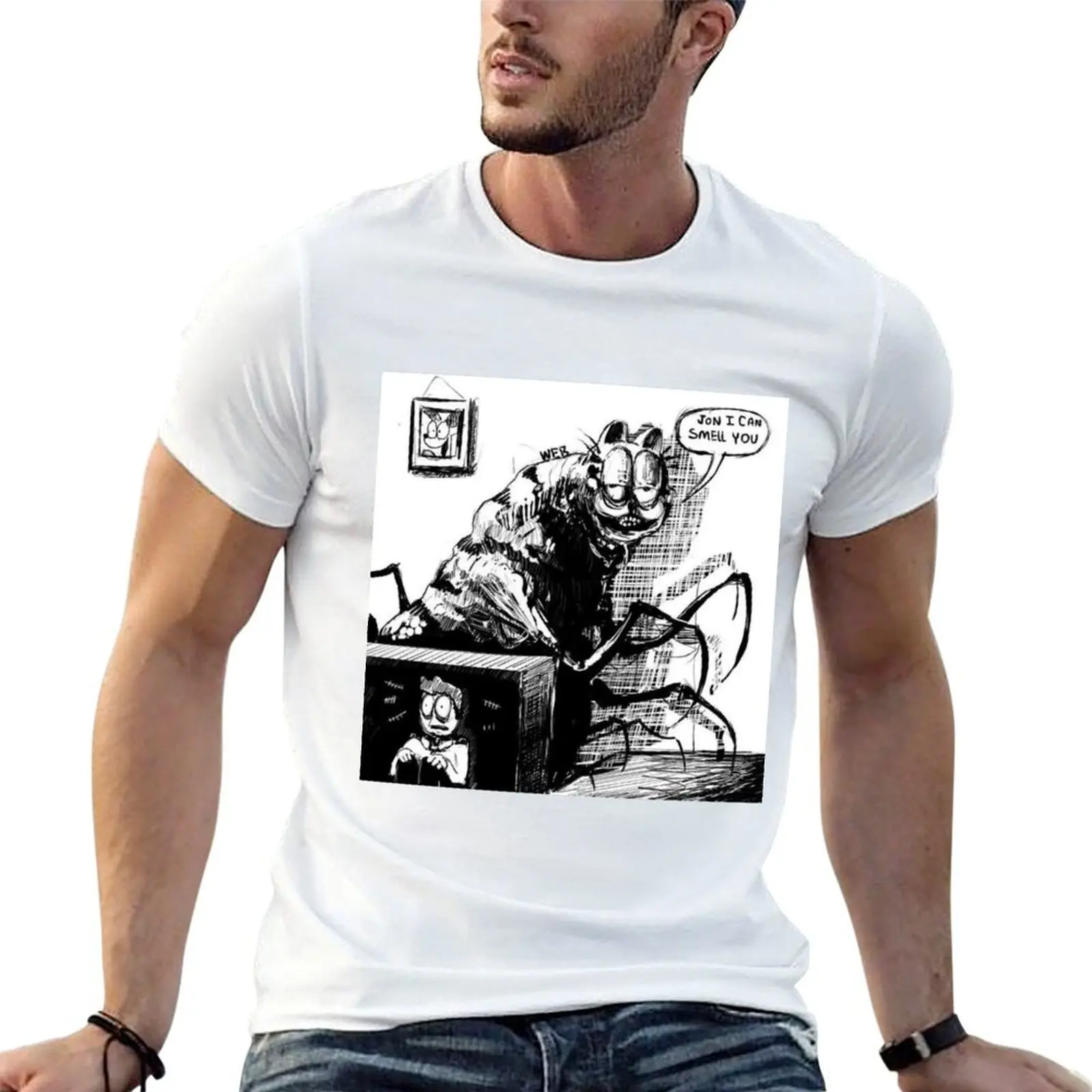 

Jon i can smell you T-Shirt man graphic t shirt man t shirt cotton high quality g man t shirts for men T-shirt
