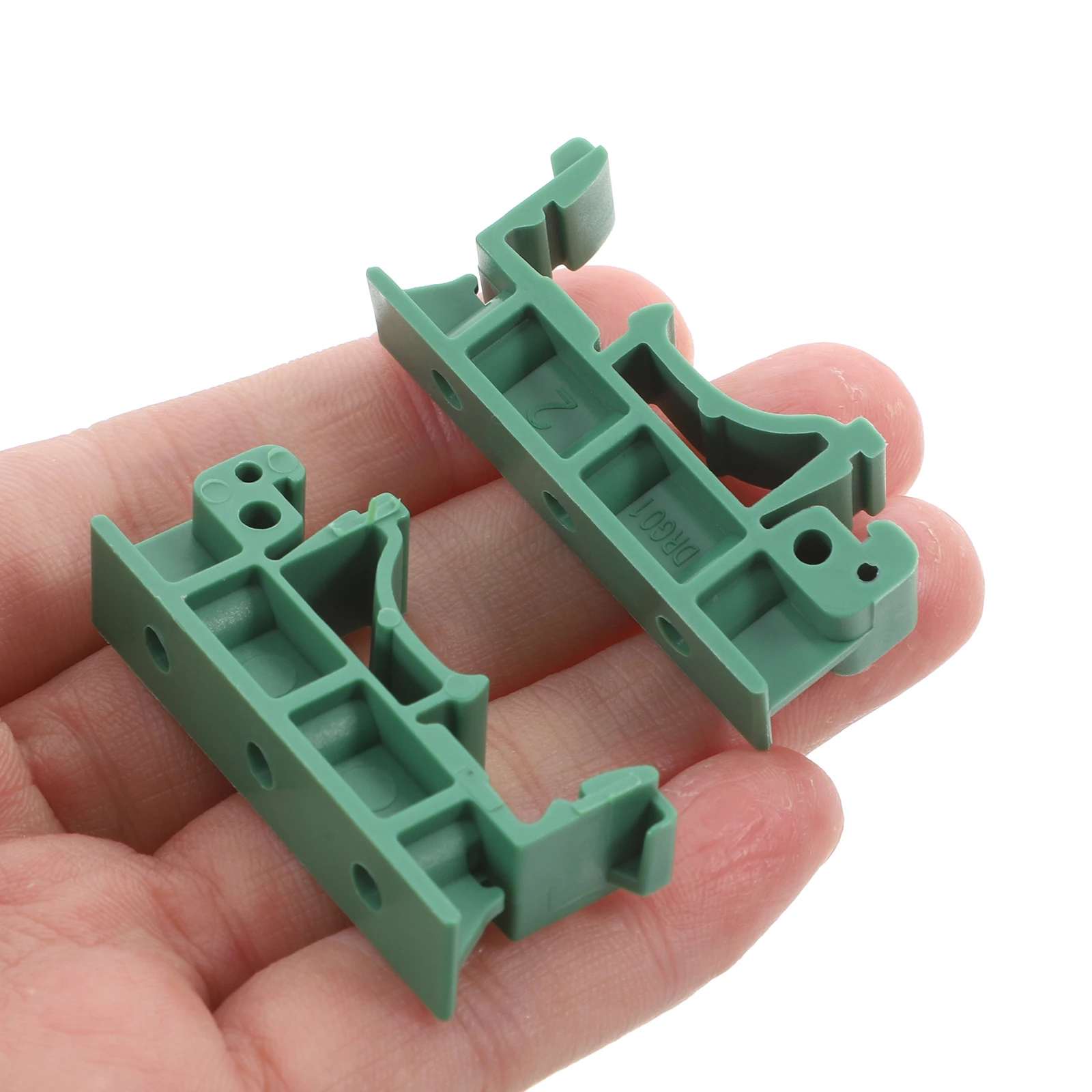 

20pcs Guide Clips Din Brackets Rail Mounting Bracket Replacement Rail Mounting Carrier Clips Secure Easy Installation