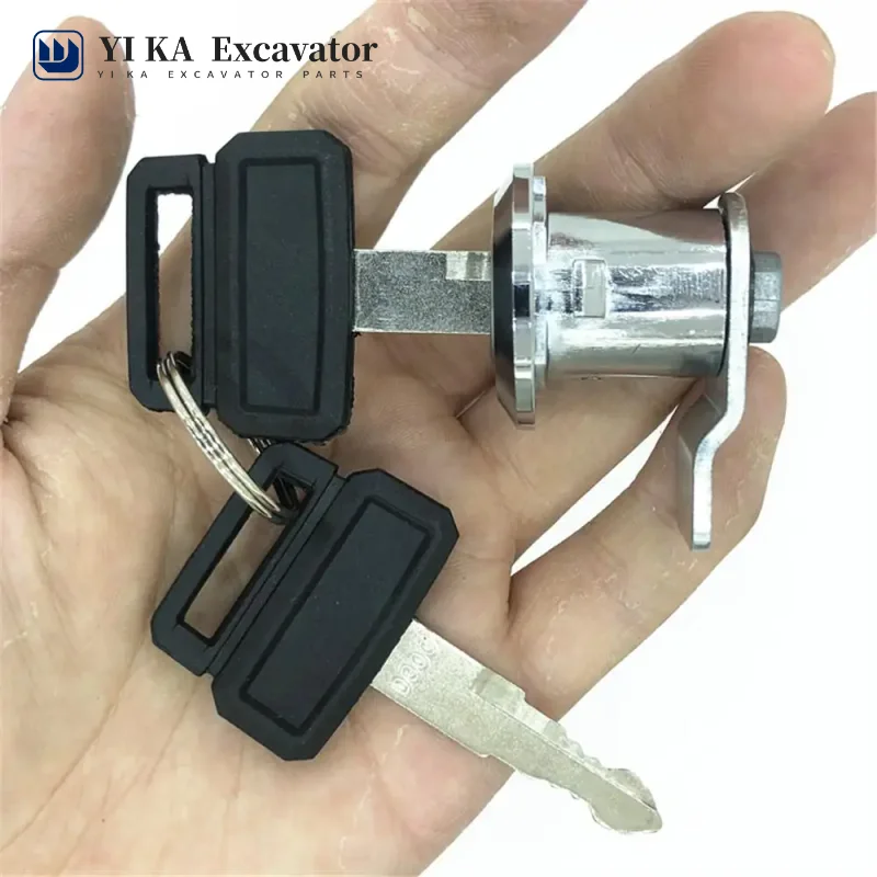 

For Excavator Side Door Lock Toolbox lock cylinder Key Excavator Accessories For Daewoo 150 220 215 225 300-7 Doosan